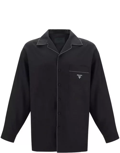 Prada Contrasting-trim Button-up Pyjama Shirt