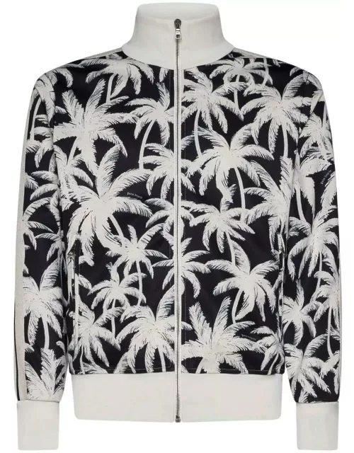 Palm Angels Palm-printed Side Stripe Detailed Track Jacket