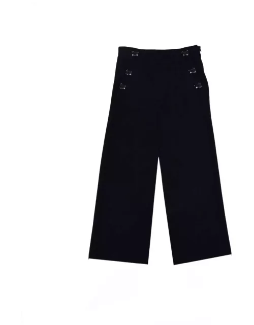 Moschino Button-detailed Straight-leg Trouser