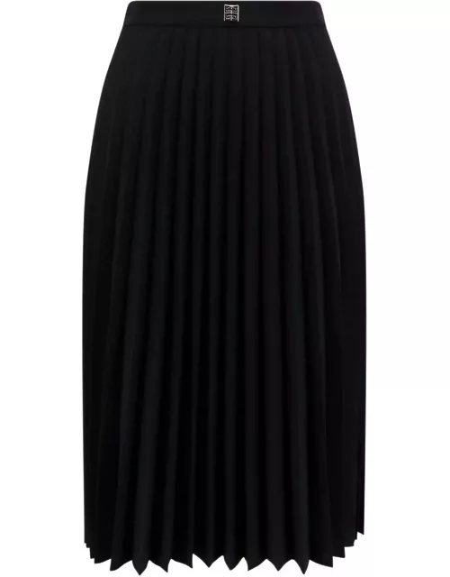 Givenchy Pleated Black Long Dres
