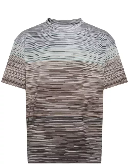 Missoni Short Sleeved Striped Crewneck T-shirt