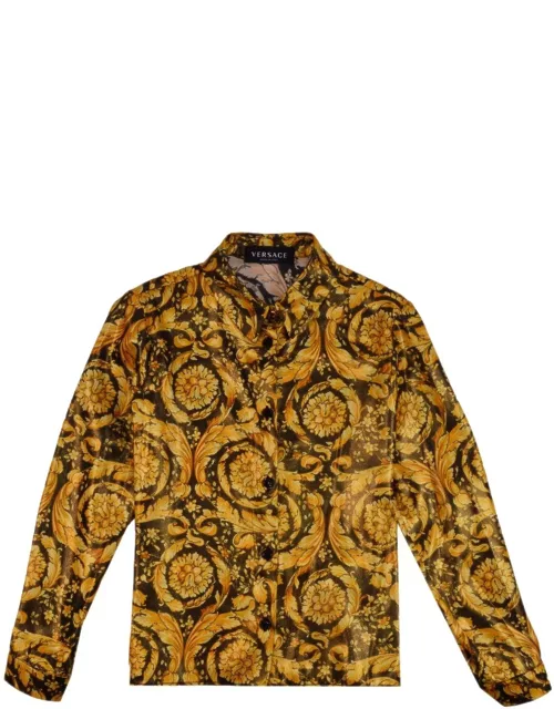 Versace Barocco-printed Buttoned Shirt