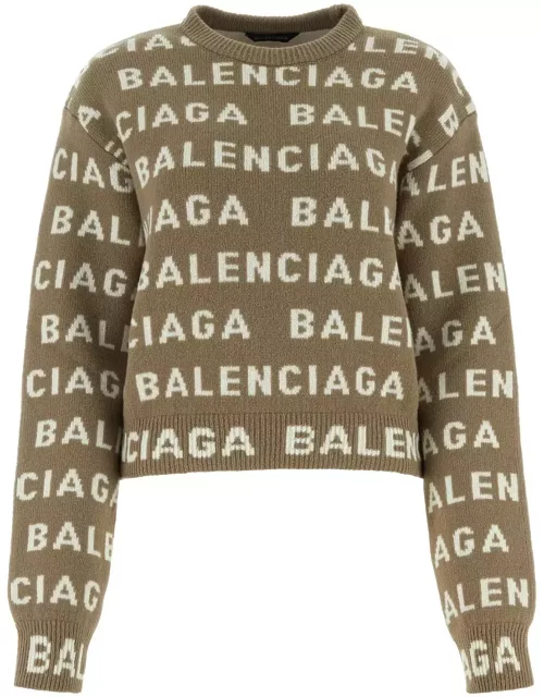 Balenciaga Logo Wool Sweater
