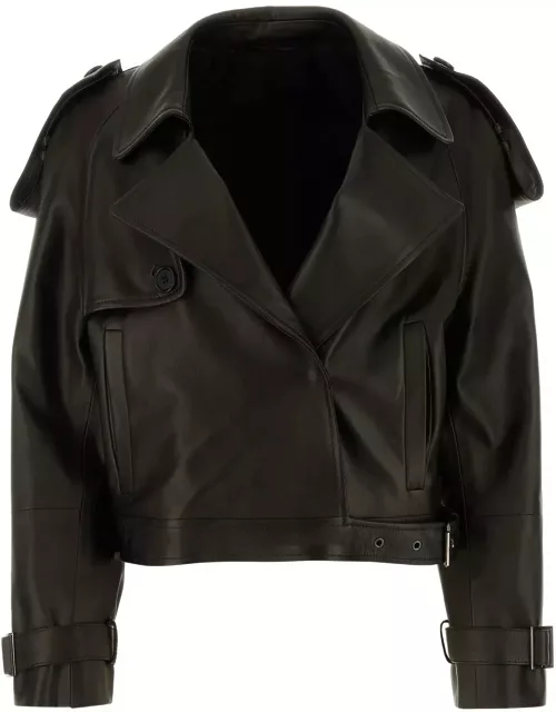 Salvatore Santoro Black Leather Glov Jacket