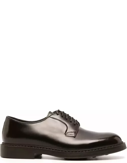 Doucal's Brown Calf Leather Derby Shoe
