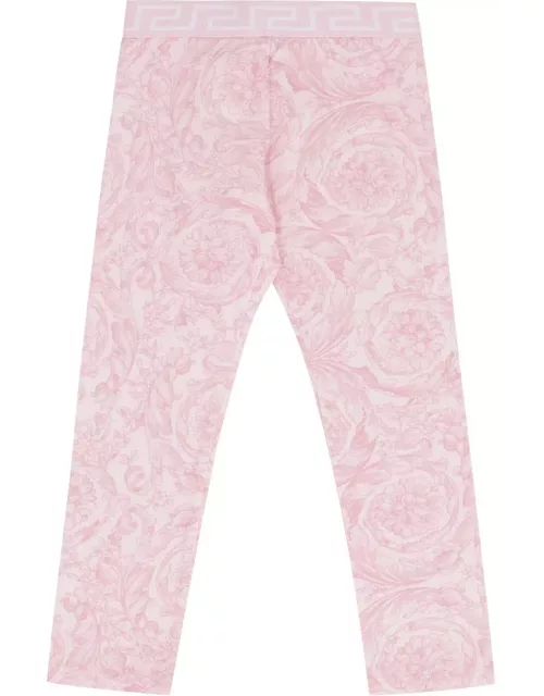 Versace Barocco-printed Stretched Legging
