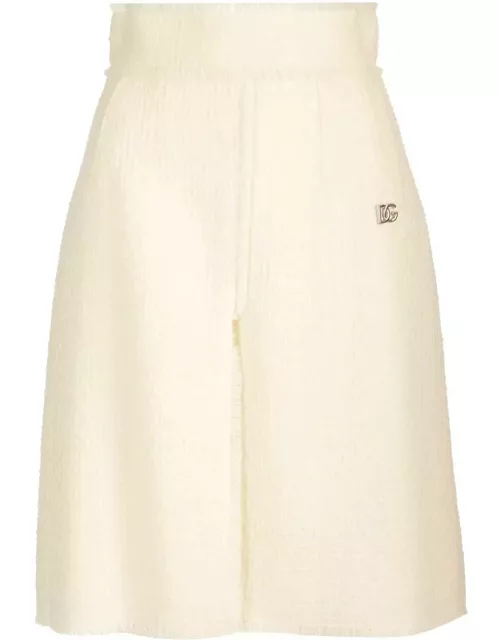 Dolce & Gabbana Logo Plaque Mini Skirt