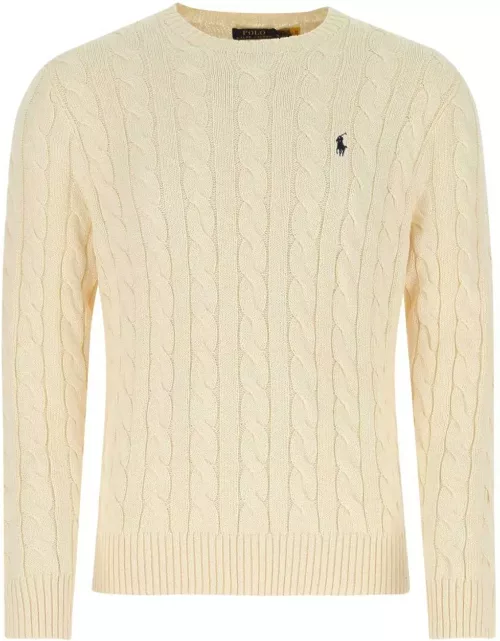 Polo Ralph Lauren Logo Embroidered Cable Knitted Jumper