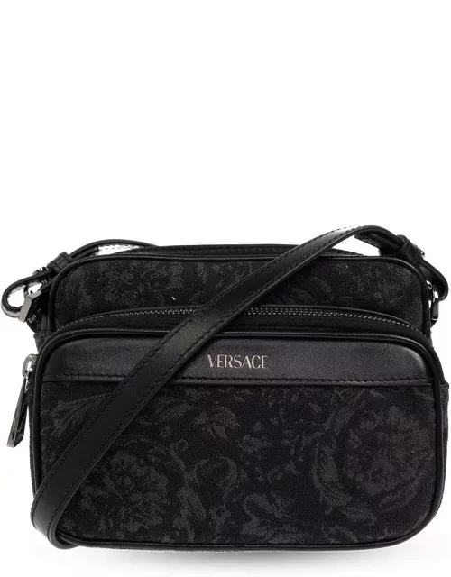 Versace Barocco Athena Zipped Messenger Bag