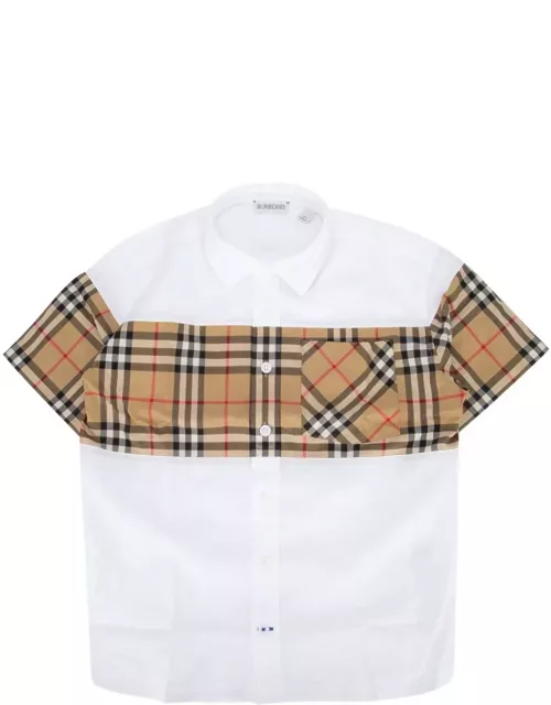 Burberry Check Pattern Short-sleeved Shirt