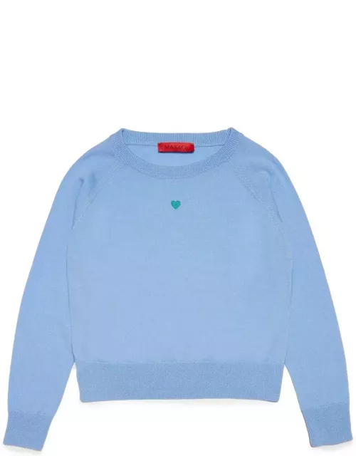 Max & Co. Heart Embroidered Knitted Jumper