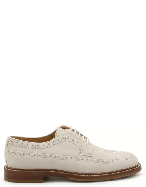 Brunello Cucinelli Perforated-embellished Lace-up Derby Shoe