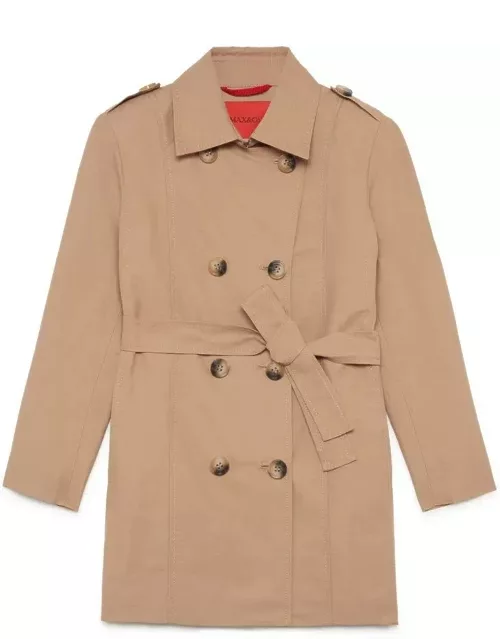 Max & Co. Belted Double-breasted Long Sleeved Coat