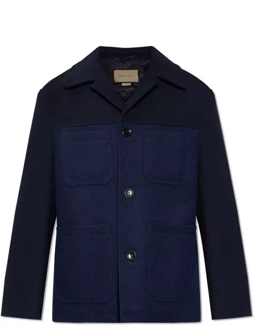 Gucci Collared Button-up Coat