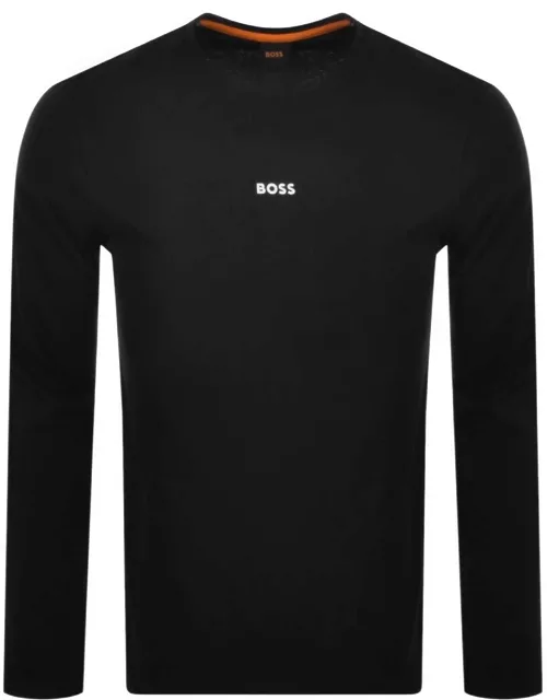 BOSS TChark Long Sleeve T Shirt Black