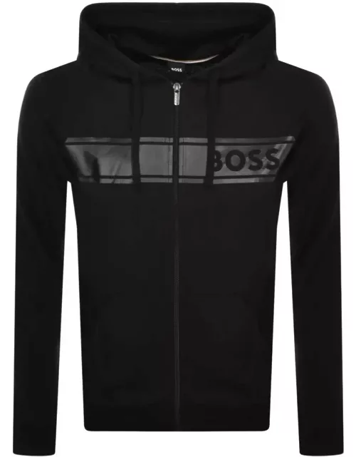 BOSS Loungewear Authentic Full Zip Hoodie Black