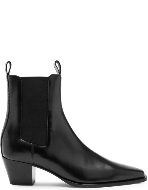 Totême The City 50 Leather Ankle Boots - Black - 37 (IT37 / UK4)
