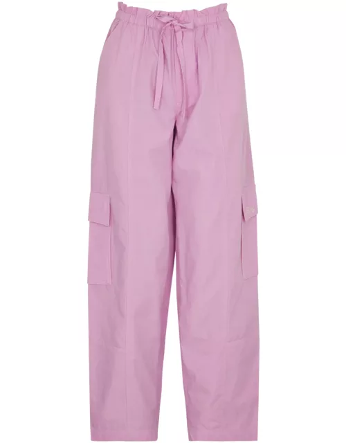 Damson Madder Rocket Cotton Cargo Trousers - Pink - 12 (UK12 / M)