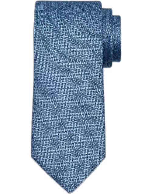 Men's Micro-Textured Silk Tie