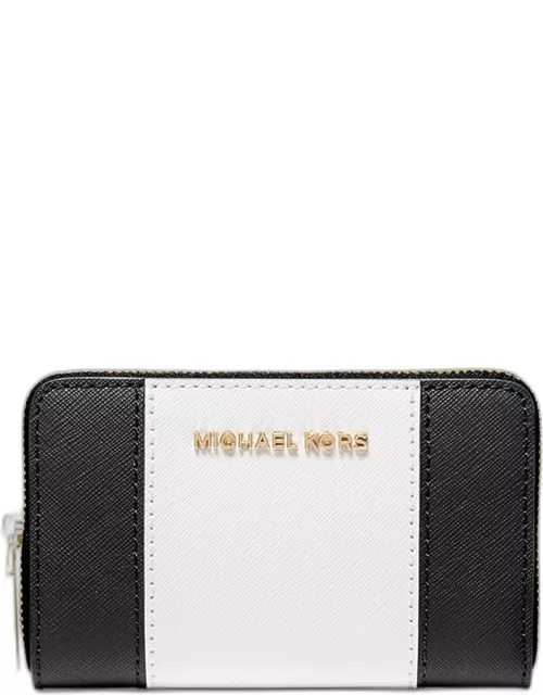 Jet Set Small Bicolor Leather Wallet