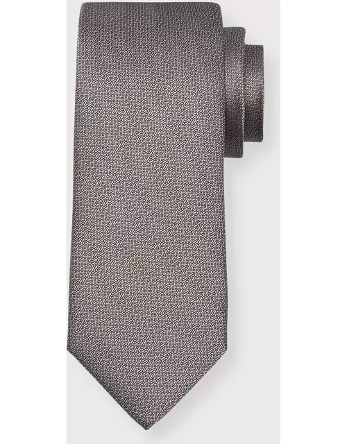 Men's Micro-Textured Silk Tie