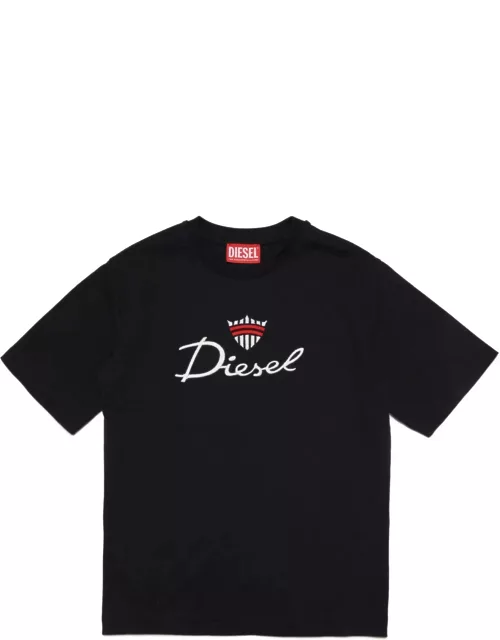 Twashg6 Over T-shirt Diesel T-shirt With Corona Logo