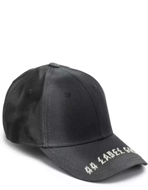 44 Label Group Black Visor Hat With Logo Embroidery