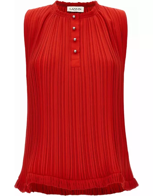 Lanvin Pleated Top