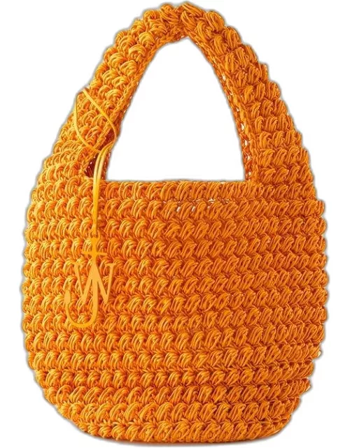 J.W. Anderson Logo Charm Popcorn Large Basket Bag