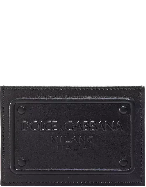 Dolce & Gabbana Leather Card Holder With Logo