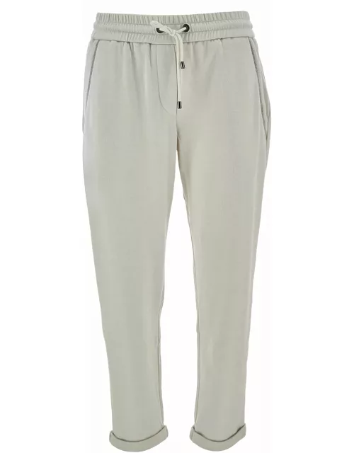 Brunello Cucinelli Pants With Drawstring And Monile Detai