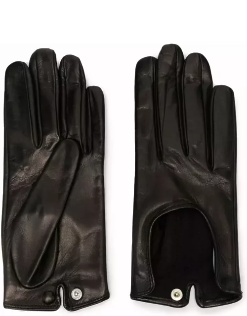 Durazzi Milano Calfskin Gloves With Press Buttons Closure