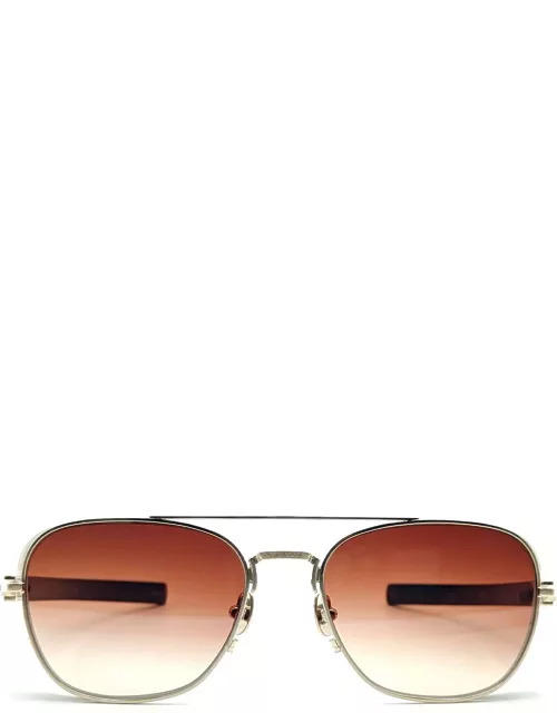Matsuda M3115 - Brushed Gold / Black Sunglasse