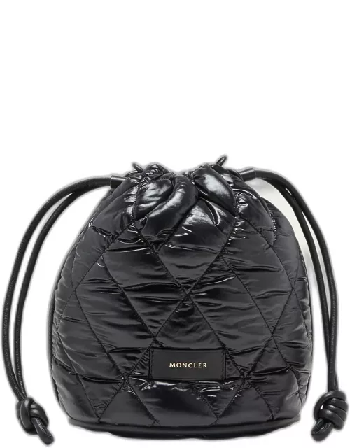 Quilted Nylon Bucket Bag