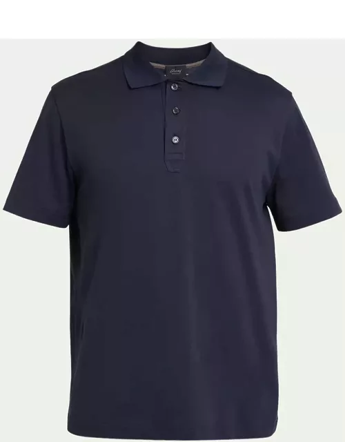 Men's Solid Cotton Polo Shirt