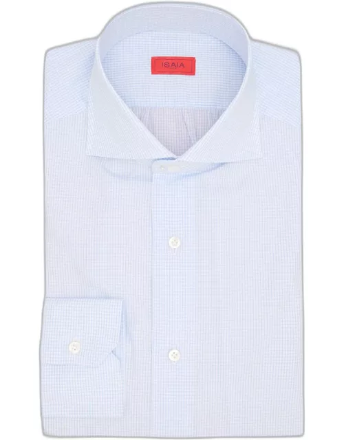 Men's Small Check Long-Sleeve Shirt