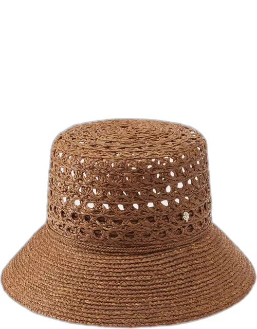 Retro Lace Braid Bucket Hat