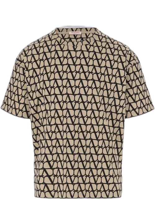 Valentino Cotton T-shirt With Iconographe Toile Print