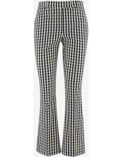 QL2 Checked Flared Pant
