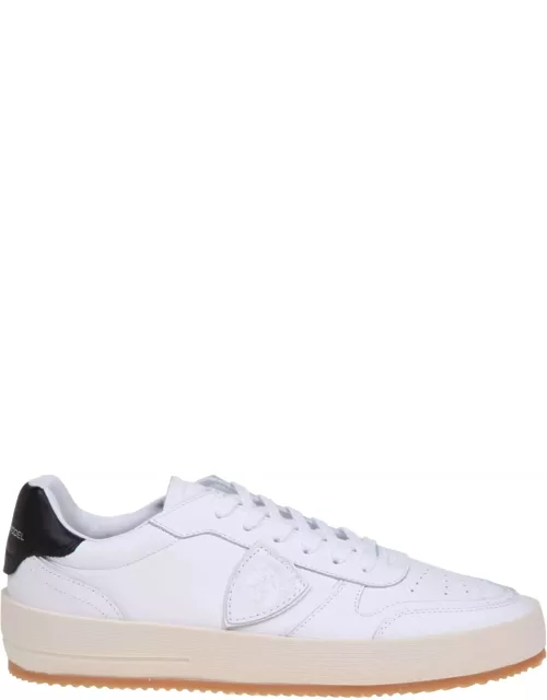 Philippe Model Nice Low White Leather Sneaker