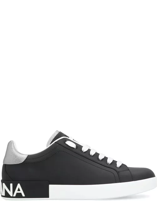 Dolce & Gabbana Portofino Spoiler Leather Low-top Sneaker