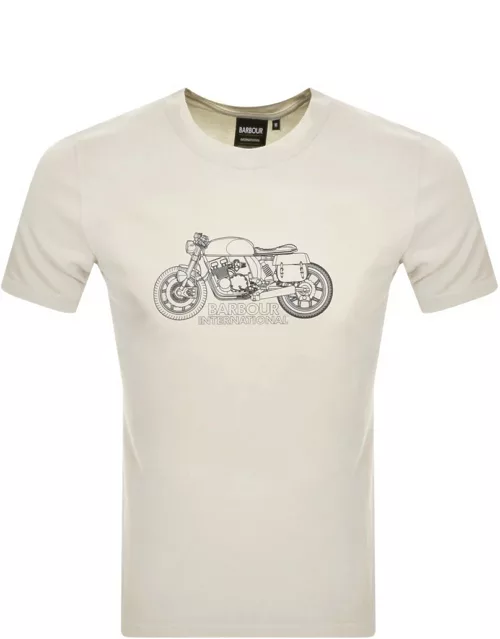 Barbour International Colgrove Motor T Shirt Beige
