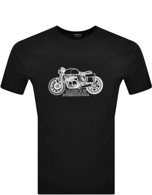 Barbour International Colgrove Motor T Shirt Black
