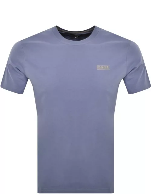 Barbour International Logo T Shirt Blue