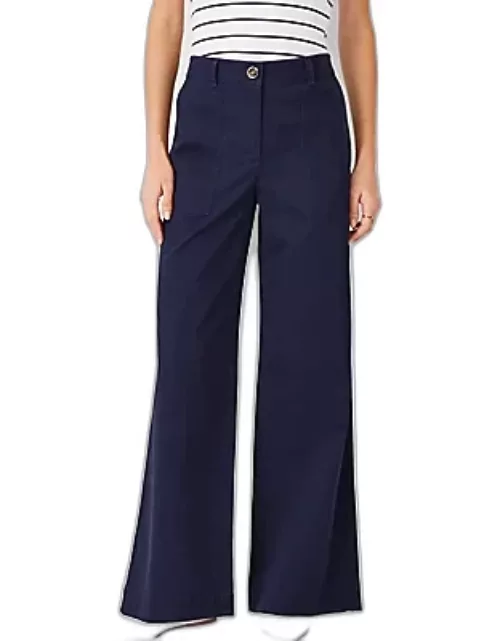 Ann Taylor AT Weekend Wide Leg Chino Pant