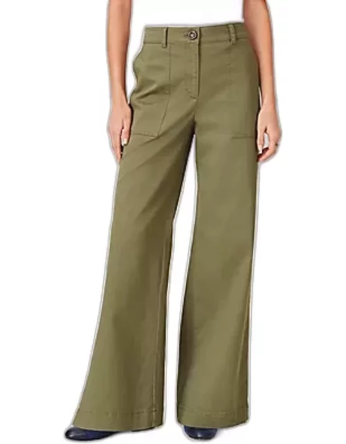 Ann Taylor AT Weekend Wide Leg Chino Pant