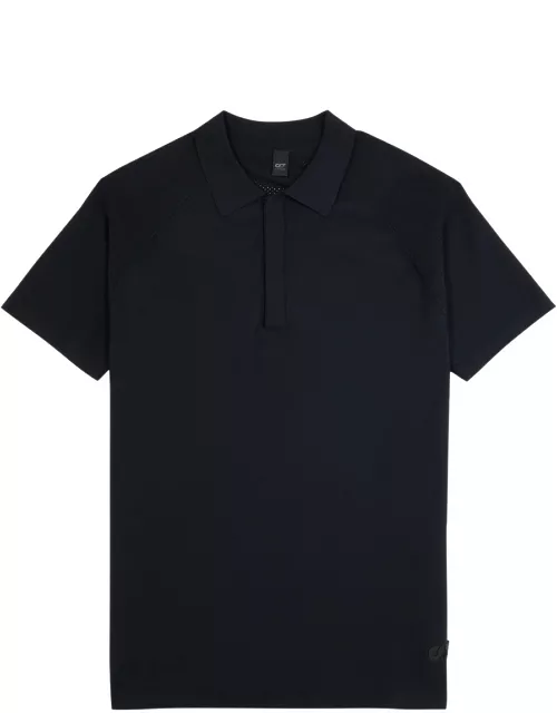 Alpha Tauri Fenzi Knitted Polo Shirt - Navy