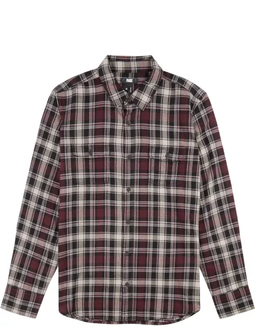Paige Everett Checked Cotton-blend Shirt - Red