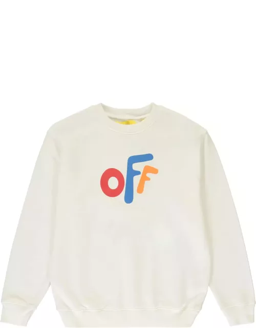 Off-White Logo Detail Cotton Sweatshirt