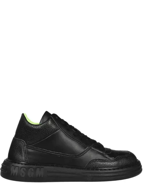 MSGM Leather Low Sneaker